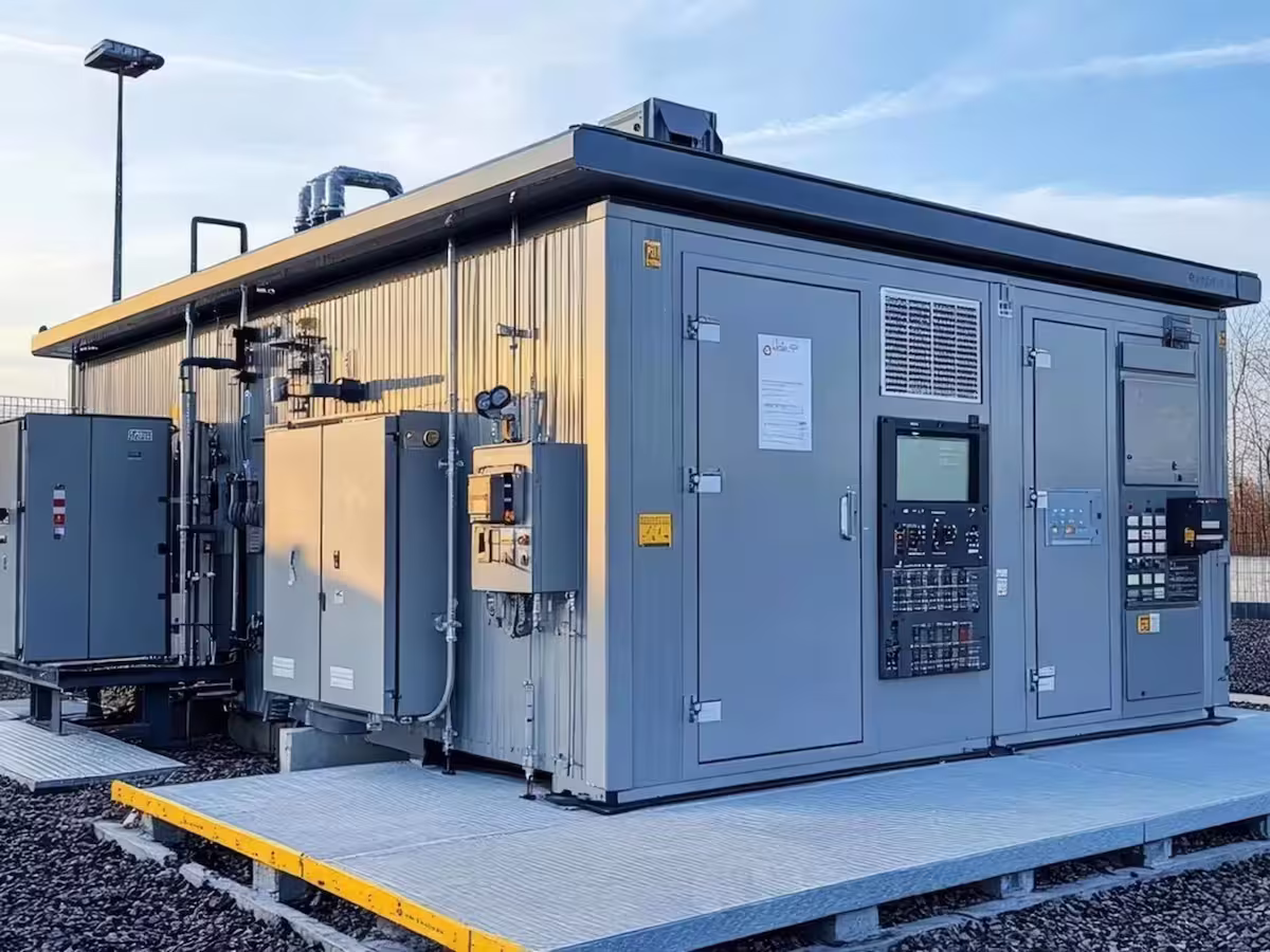 Outdoor prefabricated high-voltage electrical substation enclosure